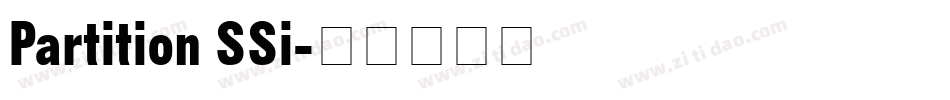 Partition SSi字体转换
